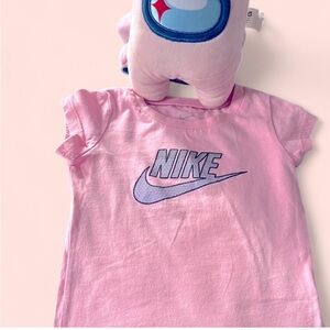Nike Pink Tee with Bold Logo